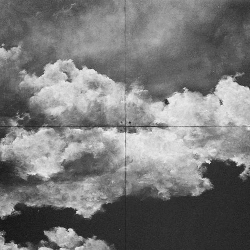 Extrait d'une peinture de Tacita Dean "Cumulo" photographiée à la Fondation Beyeler de Basel au Konica pop