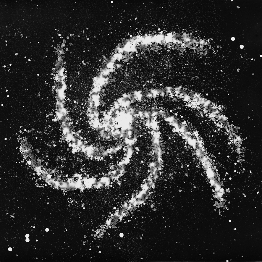 Photogramme de divers épices représentant une galaxie